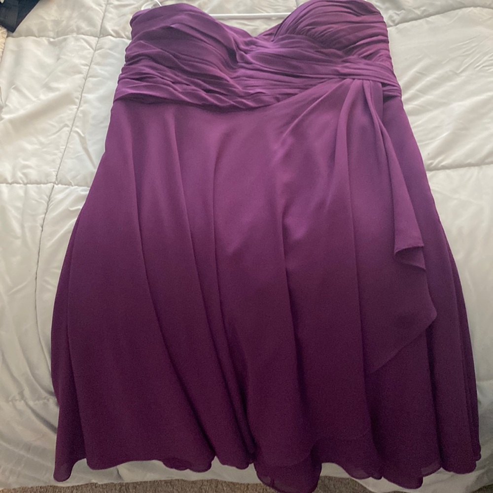 Calvin Klein formal purple strapless dress in size 22